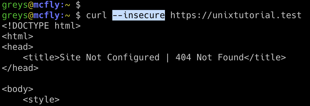 How To Ignore SSL Warnings In Curl