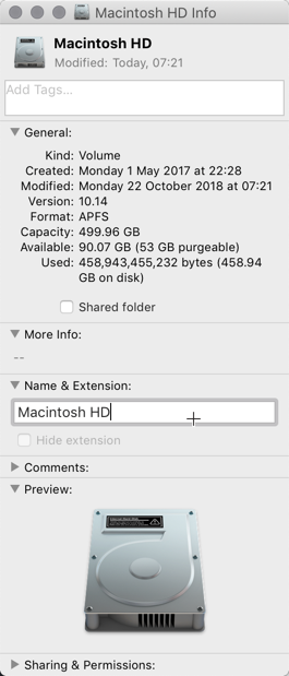 rename partition disk mac