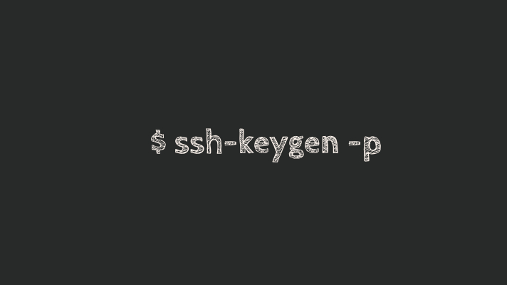 ssh-keygen-p